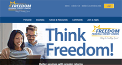 Desktop Screenshot of freedomfcu.org