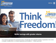 Tablet Screenshot of freedomfcu.org
